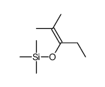 trimethyl(2-methylpent-2-en-3-yloxy)silane Structure