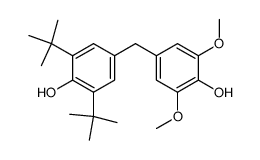 2,6-Bis-tert-butyl-2',6'-dimethoxy(4,4'-methylenebisphenol)结构式