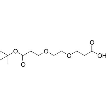 Acid-PEG2-C2-Boc结构式