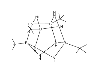 3,6-di-t-butyl-cyclo-1,2,4,5-tetraaza-3,6-diborane dimer Structure