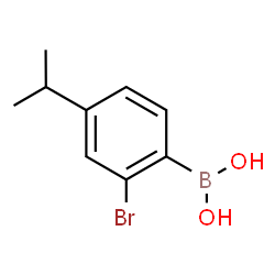 2-Bromo-4-isopropylphebylboronic acid Structure