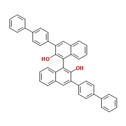(R)-3,3'-Bis([1,1'-biphenyl]-4-yl)-[1,1'-binaphthalene]-2,2'-diol Structure