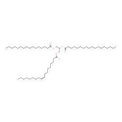 1-Palmitoyl-2-Stearoyl-3-Oleoyl-rac-glycerol结构式