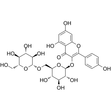 Kaempferol 3-gentiobioside Structure