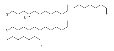 二(十二烷基硫基)二辛基锡结构式