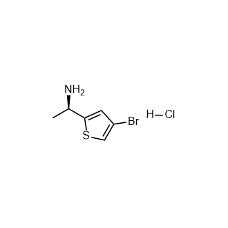 (R)-1-(4-溴噻吩-2-基)乙胺盐酸盐结构式