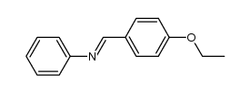 N-benzylidene-4-ethoxyaniline Structure