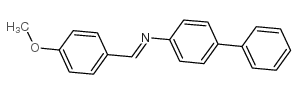 p-甲氧基苄烯-p-联苯胺结构式