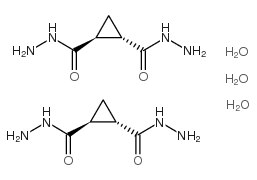 二(环丙烷-1,2-二碳酰肼) 三水合物结构式