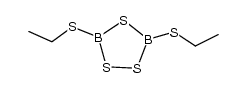 3,5-bis(ethylthio)-1,2,4,3,5-trithiadiborolane结构式
