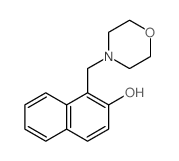 1-(4-吗啉基甲基)-2-萘酚结构式