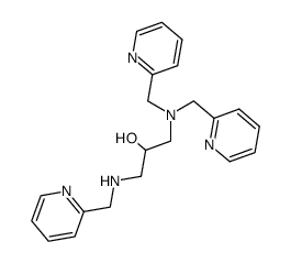 N,N,N'-tris-(2-pyridylmethyl)-1,3-diaminopropan-2-ol Structure