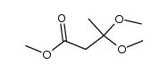 3,3-bismethoxybutyric acid methyl ester结构式