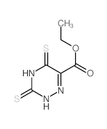 1,2,4-Triazine-6-carboxylicacid, 2,3,4,5-tetrahydro-3,5-dithioxo-, ethyl ester Structure
