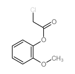 Acetic acid, 2-chloro-,2-methoxyphenyl ester structure