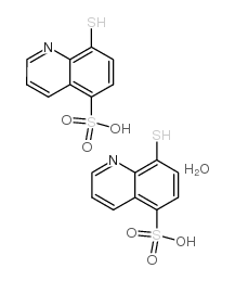 8-磺酰基-5-喹啉磺酸半水合物结构式