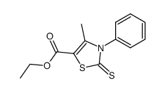 ethyl 4-methyl-3-phenyl-2-thioxo-2,3-dihydrothiazole-5-carboxylate Structure
