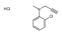 2-chloro-N-methyl-N-prop-2-ynylaniline,hydrochloride Structure