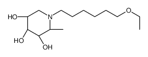 (2R,3S,4R,5S)-1-(6-ethoxyhexyl)-2-methylpiperidine-3,4,5-triol结构式