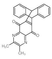 2,3-dimethyl-6,11-dihydro-6,11-o-benzeno-naphtho[2,3-g]quinoxaline-5,12-dione Structure
