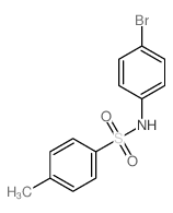 N-(4-溴苯基)-4-甲基苯磺酰胺结构式