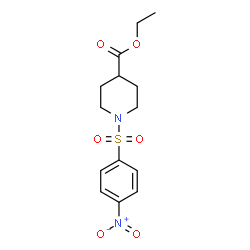 1-(4-Nitro-benzenesulfonyl)-piperidine-4-carboxylic acid ethyl ester结构式