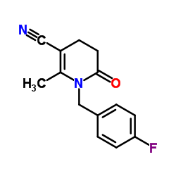 1-(4-FLUOROBENZYL)-2-METHYL-6-OXO-1,4,5,6-TETRAHYDROPYRIDINE-3-CARBONITRIL Structure