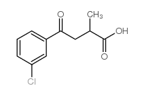 2-甲基-4-氧代-4-(3-氯苯基)丁酸结构式