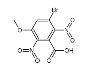 3-bromo-2,6-dinitro-5-methoxybenzoic acid结构式