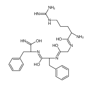Arg-gly-phe-phe-NH2结构式
