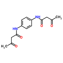 1,4-bis(3-oxobutanamido)benzene结构式