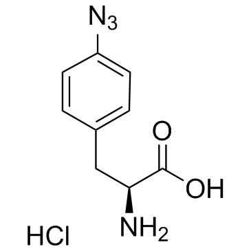 4-叠氮基-L-苯丙氨酸盐酸盐结构式