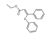 β-phenylsulfanyl-cinnamic acid ethyl ester Structure