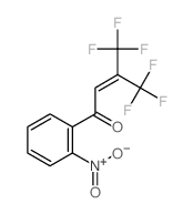 CROTONOPHENONE, 2-NITRO-4,4,4-TRIFLUORO-3-(TRIFLUOROMETHYL)- Structure