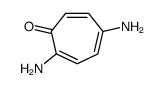 2,5-Diamino-2,4,6-cycloheptatrien-1-one结构式