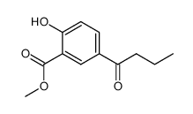 2-hydroxy-5-butyryl-benzoic acid methyl ester Structure