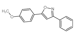 Isoxazole, 5- (4-methoxyphenyl)-3-phenyl-结构式