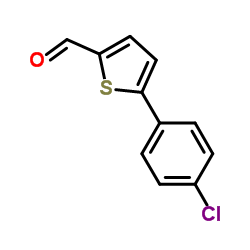 5-(4-氯苯基)-2-噻吩甲醛结构式
