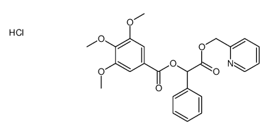 [2-oxo-1-phenyl-2-(pyridin-2-ylmethoxy)ethyl] 3,4,5-trimethoxybenzoate,hydrochloride结构式