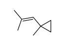1-(1-methylcyclopropyl)-2-methyl-1-propene结构式