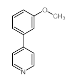 Pyridine,4-(3-methoxyphenyl)- Structure