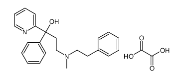3-[methyl(2-phenylethyl)amino]-1-phenyl-1-pyridin-2-ylpropan-1-ol,oxalic acid结构式