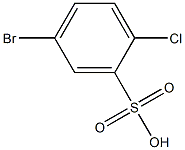 5-溴-2-氯苯磺酸结构式