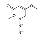 methyl 4-azido-3-methoxybut-2-enoate Structure