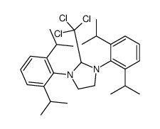 1,3-双[2,6-双(1-甲基乙基)苯基]-2-(三氯甲基)咪唑烷结构式