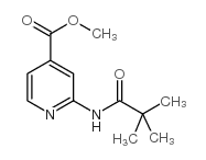2-(2,2-二甲基丙酰氨基)吡啶-4-羧酸甲酯结构式