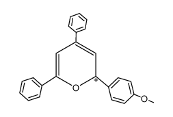 4,6-Diphenyl-2-(4-methoxy-phenyl)-pyrylium Structure