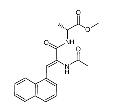 (Z)-2-acetylamino-N-[(R)-1-(methoxycarbonyl)ethyl]-3-(1-naphthyl)-2-propenamide Structure