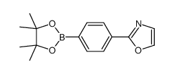 2-[4-(4,4,5,5-四甲基-1,3,2-二噁硼烷-2-基)苯基]-1,3-噁唑结构式