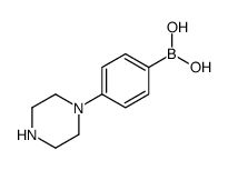 (4-(PIPERAZIN-1-YL)PHENYL)BORONIC ACID Structure